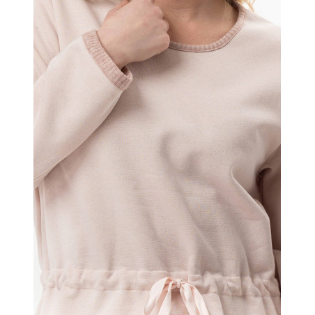 Ensemble homewear en molleton lurex ECLAT Rose | Lingerie le Chat
