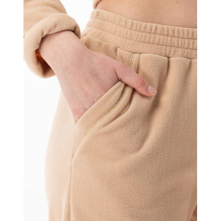 Ensemble homewear en micropolaire LINETTE Caramel | Lingerie le Chat
