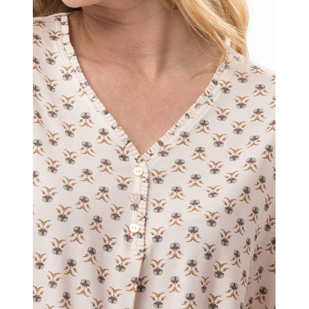 Pyjama en coton modal TEA TIME Multicolore | Lingerie le Chat