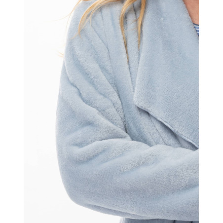 Short plush flannel jacket ESSENTIEL Shell | Lingerie le Chat
