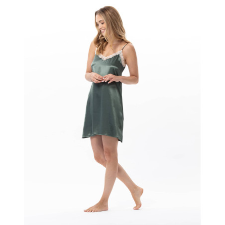 Nuisette en viscose DARCY Lichen | Lingerie le Chat