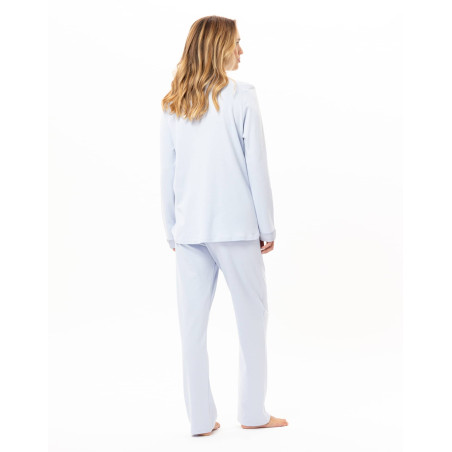 Pyjama en coton ANDY Ciel | Lingerie le Chat