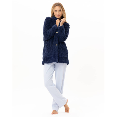 Pyjama en coton ANDY Ciel | Lingerie le Chat