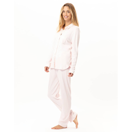 Cotton  button-down pyjamas ANDY Pink | Lingerie le Chat