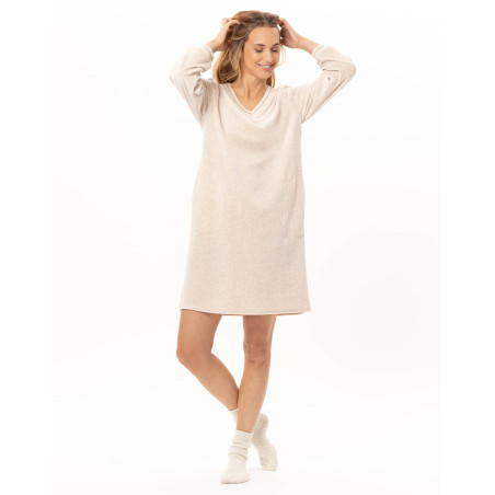 Robe en velours COUNTRY Beige Chine | Lingerie le Chat