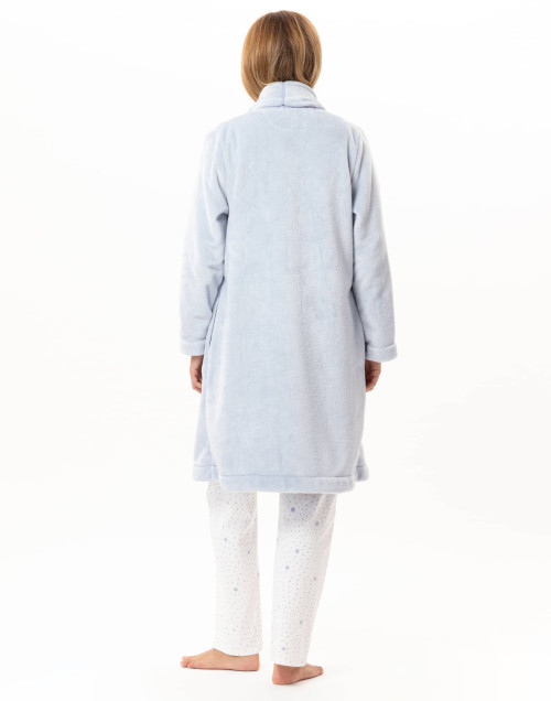 Veste en peluche flanelle ESSENTIEL Ciel