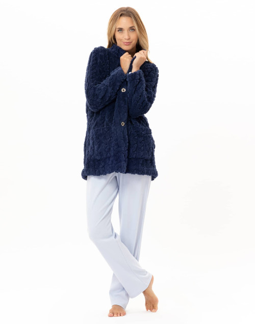 Fancy button-down jacket ESSENTIEL Navy Blue