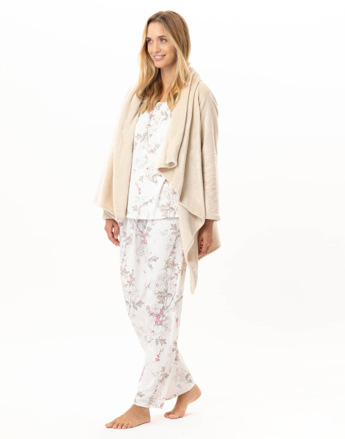Asymmetrical plush flannel jacket ESSENTIEL Shell