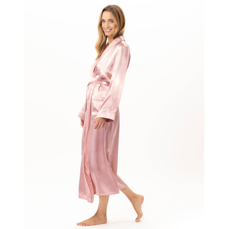 Peignoir en viscose DARCY Rose | Lingerie le Chat