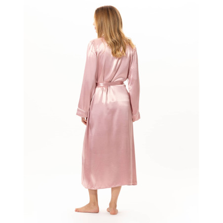 Peignoir en viscose DARCY Rose | Lingerie le Chat