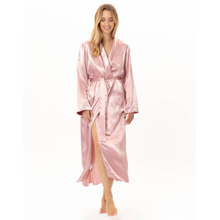Viscose bathrobe DARCY Pink | Lingerie le Chat