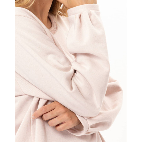 Ensemble homewear en molleton lurex ECLAT Rose | Lingerie le Chat