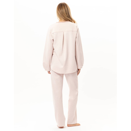 Ensemble homewear en molleton lurex ECLAT Rose | Lingerie le Chat