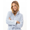 Veste zippée en peluche flanelle ESSENTIEL Ciel