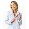 Robe de chambre zippée en peluche flanelle ESSENTIEL Ciel