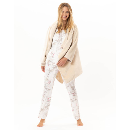 Asymmetrical plush flannel jacket ESSENTIEL Shell | Lingerie le Chat