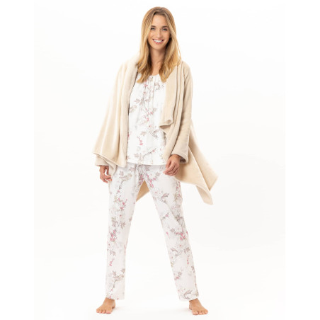 Asymmetrical plush flannel jacket ESSENTIEL Shell | Lingerie le Chat