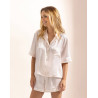 Pyjama short en soie Bois de rose