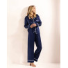 Pyjama en soie Marine