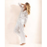 Pyjama en soie Ecru