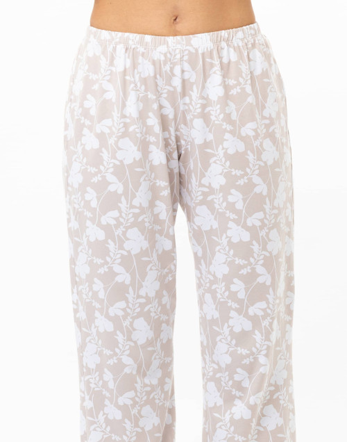 Modal cotton pyjamas SIESTA White / Beige
