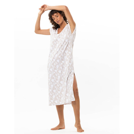 Chemise de nuit SIESTA en coton-modal | Le Chat