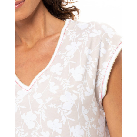 Chemise de nuit SIESTA en coton-modal | Le Chat