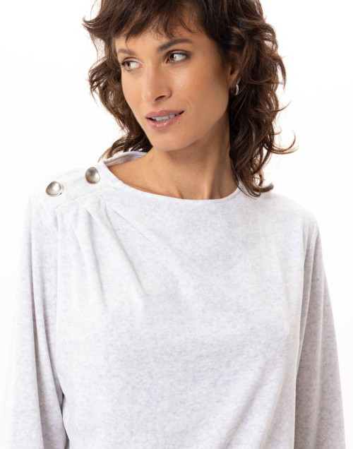 Velvet Homewear Set RELAX Grey | Le Chat