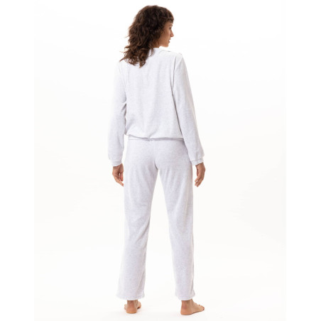 Velvet Homewear Set RELAX Grey | Le Chat