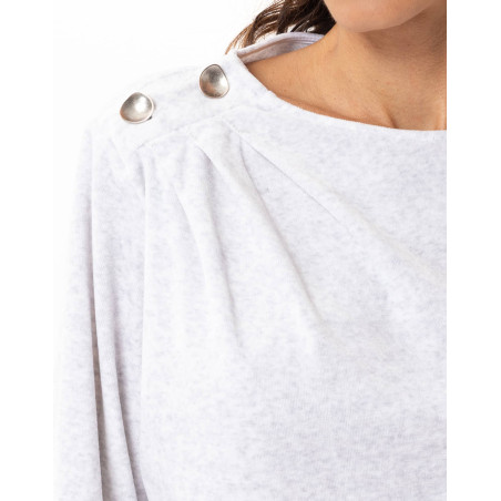 Velvet Homewear Set RELAX Grey | Le Chat