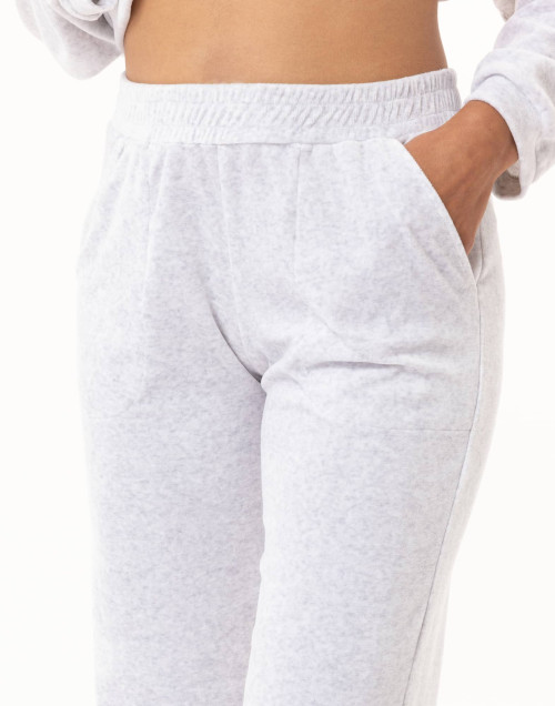 Ensemble homewear en velours RELAX Gris Chiné