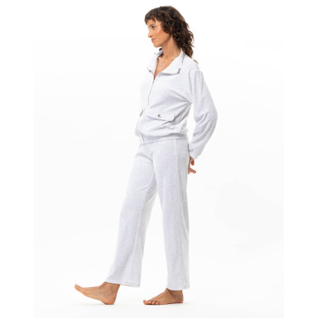 Zipped velvet jogging set RELAX in cotton | Le Chat