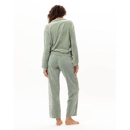 Zipped velvet jogging set RELAX in cotton | Le Chat