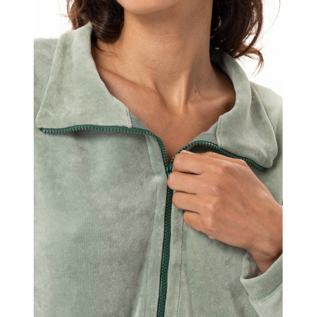 Ensemble jogging zippé en velours RELAX | Le Chat