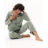 Zipped velvet homewear set RELAX Kaki