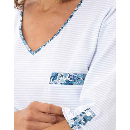 Chemise de nuit en coton GARDEN | Le Chat