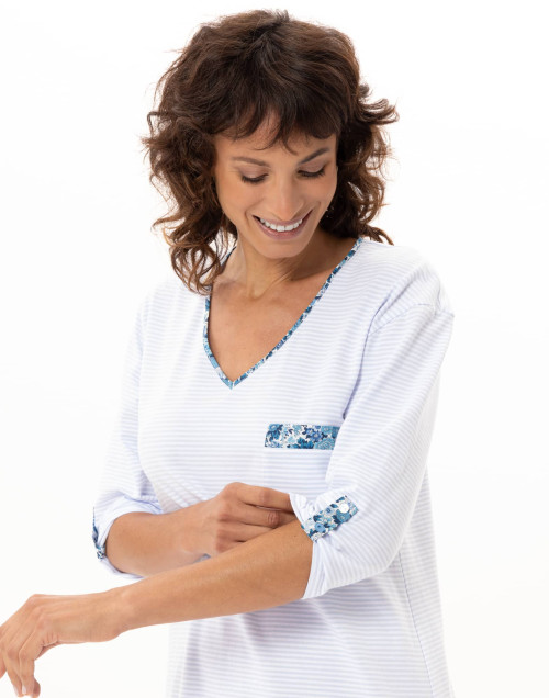 Chemise de nuit en coton GARDEN | Le Chat