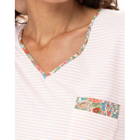 Cotton Pyjamas GARDEN Pink | Le Chat