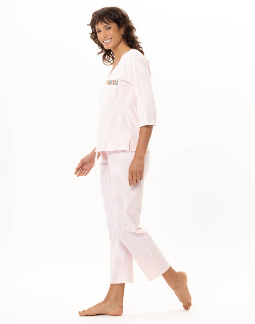 Cotton Pyjamas GARDEN Pink | Le Chat