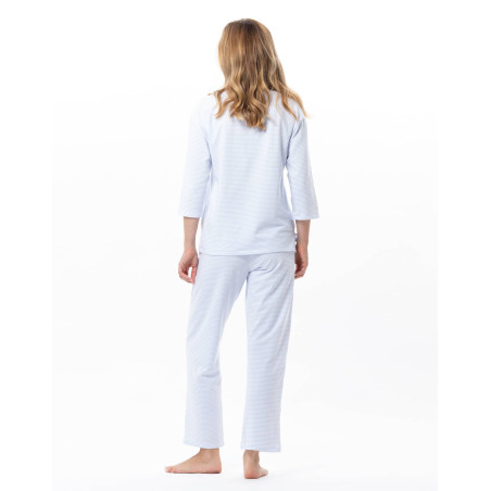 Cotton Pyjamas GARDEN Sky | Le Chat