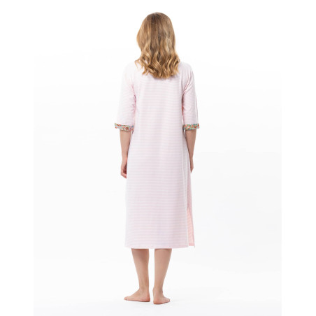 Long Cotton Nightdress GARDEN | Le Chat