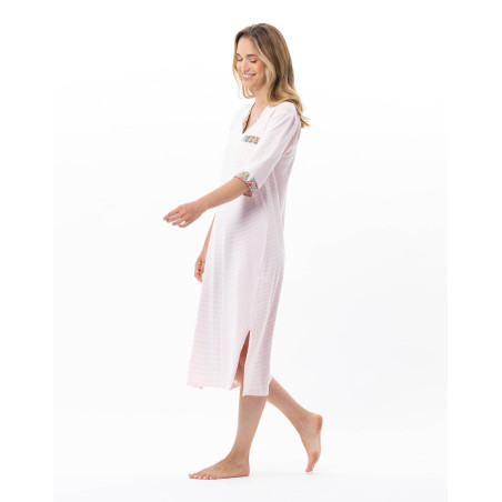 Chemise de nuit longue en coton Garden | Le Chat