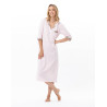 Chemise de nuit longue en coton GARDEN Rose