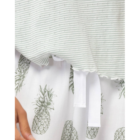 Pyjama en satin de coton ACAPULCO | Le Chat