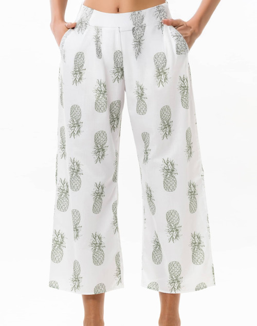 Ensemble tunique en coton ACAPULCO Blanc / Vert