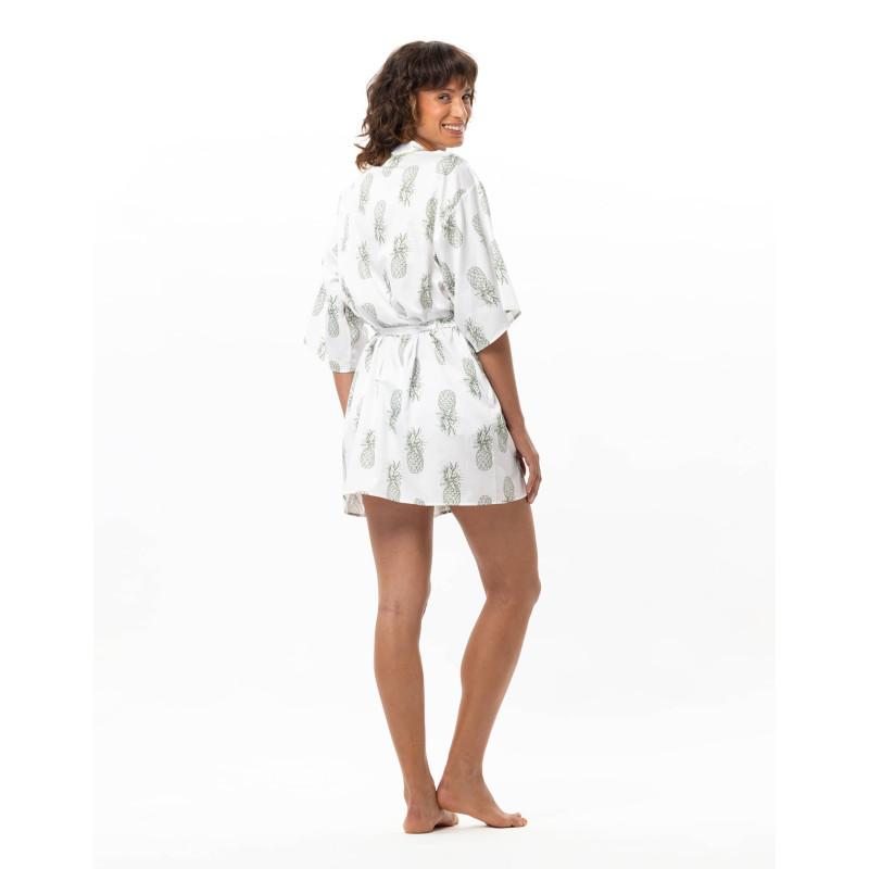 Kimono ACAPULCO en satin de coton | Le Chat