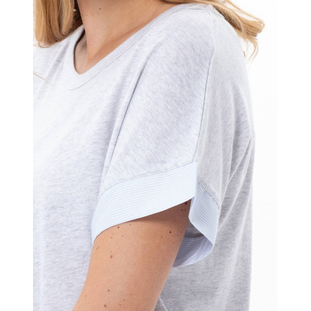 Pyjama short AMY en coton-modal | Le Chat