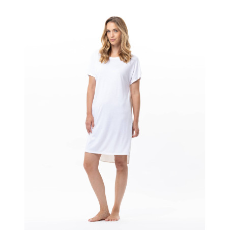 Chemise de nuit AMY en coton-modal | Le Chat