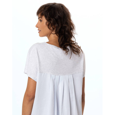 Chemise de nuit AMY en coton-modal | Le Chat