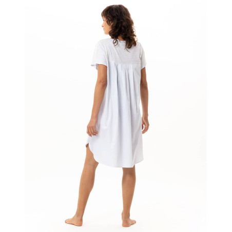 Chemise de nuit AMY en coton-modal | Le Chat